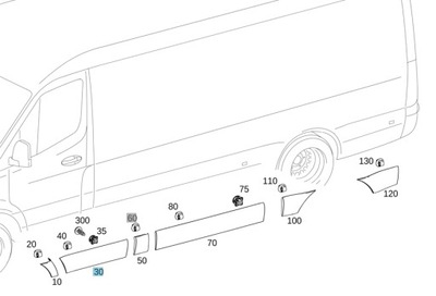 BRIDA OZD DE PUERTA PL - SPRINTER 907 / 910  