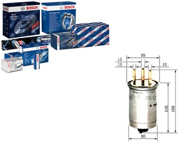 Bosch фільтр пального 2t149155bd 1335710 2t149155bc 1 фото №1