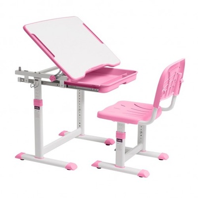 Cubby Sorpresa Pink - Regulowane biurko z krzesłem