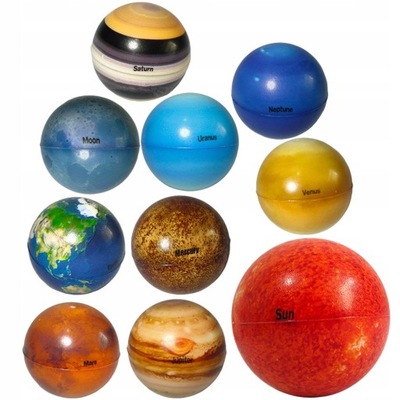 Kosmiczna piłka do skakania Planet Balls 10 szt