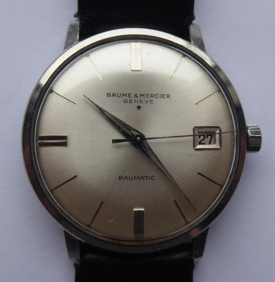 Zegarek BAUME&MERCIER BAUMATIC AUTOMAT Geneve Szwajcaria LATA 60 sprawny