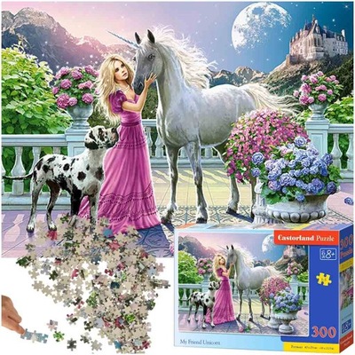 CASTORLAND Puzzle układanka 300 elementów My Friend Unicorn - Mój przyjacie