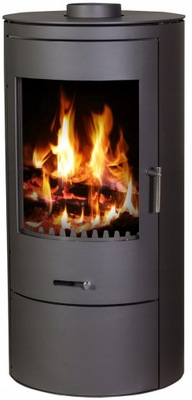 PIEC KOMINEK PIECYK WOLNOSTOJĄCY NA DREWNO VICTORIA ORION 7 KW OWALNY ECO