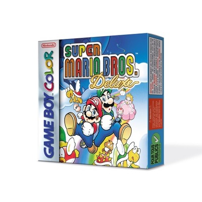 Super Mario Bros Deluxe EU Replika pudełka Gameboy
