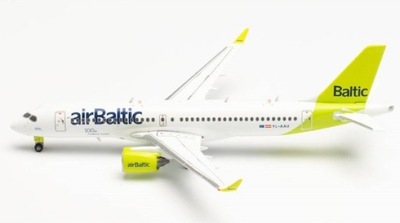 Model samolotu Airbus A220-300 Air Baltic 1:400