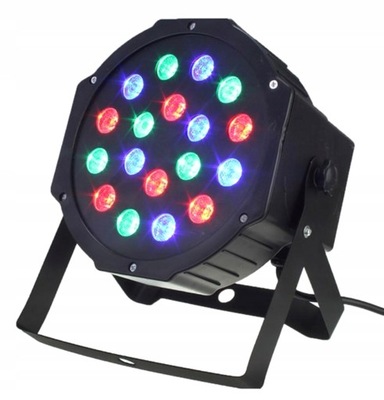 ZD64A REFLEKTOR KOLOROFON 18x LED DMX PAR STELAŻ