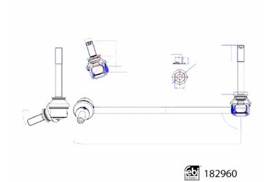 FEBI BILSTEIN CONECTOR BARRA ESTABILIZADOR PARTE DELANTERA L BMW X5 G05 X5 G05  