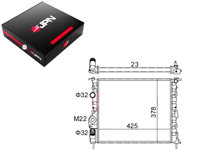 РАДИАТОР ДВИГАТЕЛЯ JPN