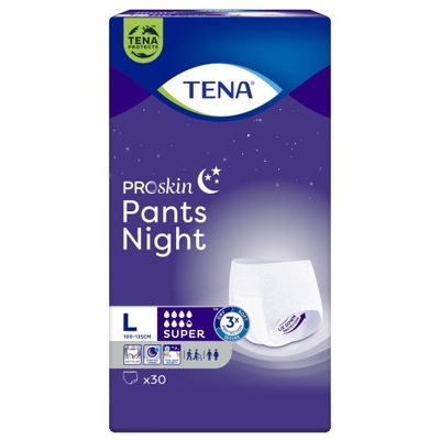 Tena Pants Night Super L Majtki chłonne 110 -135cm