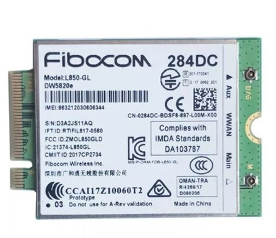 Modem LTE Fibocom L850-GL DW5820e 284DC DELL