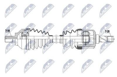 ПОЛУОСЬ ПРИВОДНАЯ VOLVO ENG. 2.4AWD,2.4TDI D5,2.4,T5