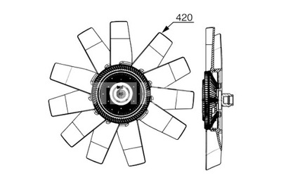 MAHLE VENTILADOR DEL RADIADOR FORD RANGER TRANSIT 2.2D 3.2D 09.07-  