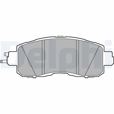 KLOCEK DE FRENADO KIT PARTE DELANTERA NISSAN LEAF, SKYLINE, TEANA 3  