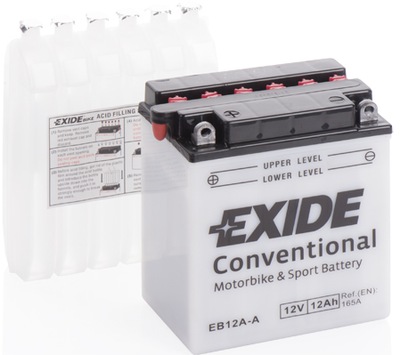 АККУМУЛЯТОР МОТОЦИКЛЕТНЫЙ EXIDE YB12A-A 12AH 165A