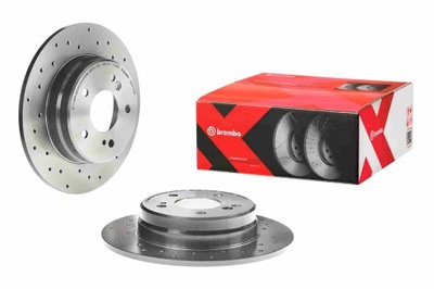 Brembo тормозные диски kpl задняя mercedes w202 w210 w203 c208 фото №1