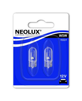 N501-02B NEOLUX LEMPUTĖ 12V W5W 5W W2,1X9,5D 