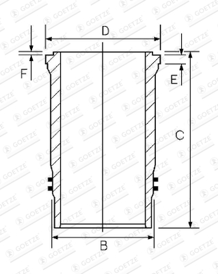 GOETZE GOETZE 15-456980-00 BUSHING CYLINDROWA - milautoparts-fr.ukrlive.com