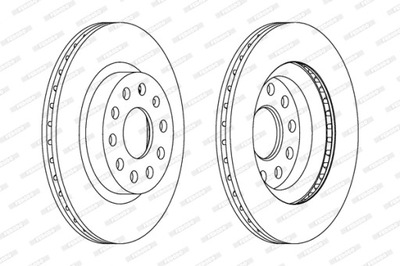 FERODO FERODO DDF1223C DISKU STABDŽIŲ 