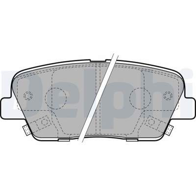 KLOCEK DE FRENADO KIT PARTE TRASERA HYUNDAI EQUUS / CENTENNIAL, GENESIS, GRAND SANTA  