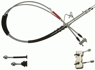 Трос ham. ручний. ford t. transit connect 02- 13 le- pr kpl. фото №1