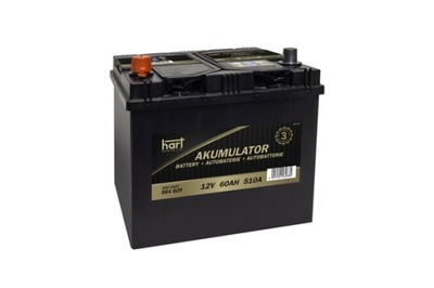 BATTERY HART 60AH 510A AZJA L+ MOZLIWY ADDITIONAL DELIVERY ASSEMBLY  