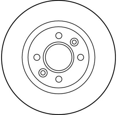 2x trw диск гальмівний. renault 25 84-92 df1017 фото №1