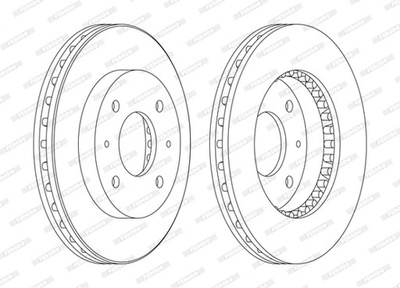 FERODO DDF885C ДИСК ТОРМОЗНОЙ