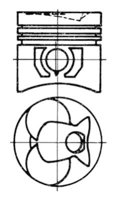 PISTÓN DB OM616-617 90,90 STD #  