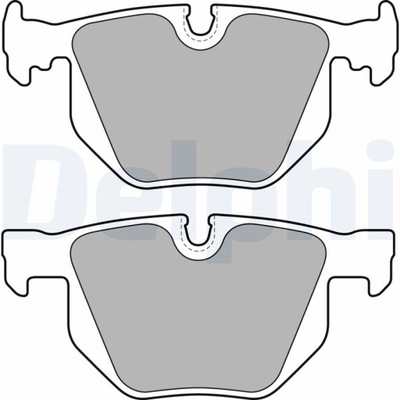 KLOCEK DE FRENADO KIT PARTE TRASERA BMW 7 (E65, E66, E67), X5 (E53) 3.0-4.8  