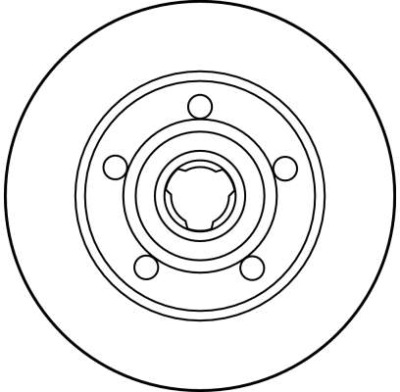 Trw диск тормозная задний df2771 фото №1
