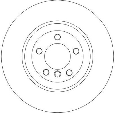 ДИСК HAM. BMW 5 E60 03- DF4389S TRW TRW DF4389S ДИСК ГАЛЬМІВНИЙ