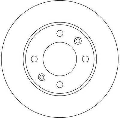 TRW ДИСК HAM. CITROEN T. BERLINGO/C2/C3/C4/XSARA 99-