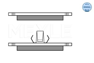 Meyle тормозные колодки тормозные ford перед fiesta 89- фото №1
