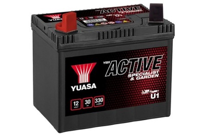 АКУМУЛЯТОР YUASA U1 L+, 30AH, 30 AH, 330A, КОСАРКА TRAKTOR, L+