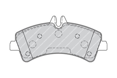 FERODO FVR1779 КОМПЛЕКТ КОЛОДОК ТОРМОЗНЫХ, ТОРМОЗА