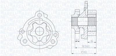 Magneti marelli насос масла hyundai i10 1.2 11- фото №1