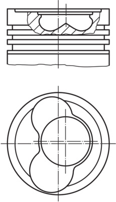 MAHLE ORIGINAL 0306600 ПОРШЕНЬ VW NOM.