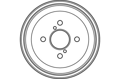 БАРАБАН ТОРМОЗНОЙ ЗАД ПОДХОДИТ DO: AUDI 100 C3, 80 B4, FORD ESCORT V, RENA