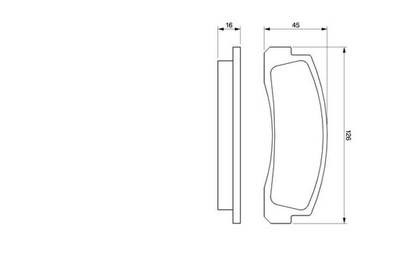 BOSCH 0 986 466 601 КОМПЛЕКТ КОЛОДОК ТОРМОЗНЫХ,