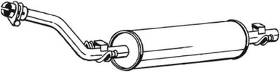 175-019 ГЛУШИТЕЛЬ DB 200/220 2.0-2.2D ЦЕНТР. /BOSAL