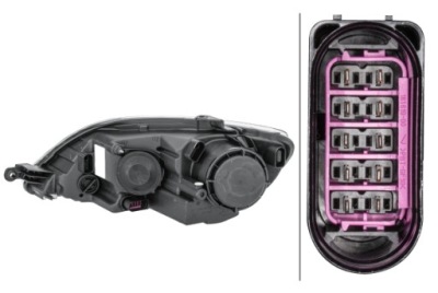 Лампа volkswagen golf vi 01.09- фара правий фото №1