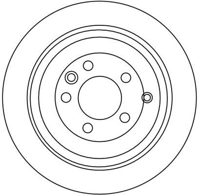 DISC HAM. LANDROVER DISCOVERY 04- REAR DF4342S TRW TRW DF4342S DISC  