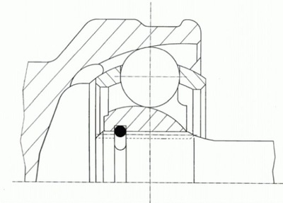 ШАРНИР КАРДАННЫЙ ВНЕШНИЙ L/P (33Z/26Z/52,25MM) OPEL ASTRA H, ASTRA H