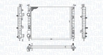 MAGNETI MARELLI 350213196400 CHLODNICA, SISTEMA DE REFRIGERACIÓN DEL MOTOR  