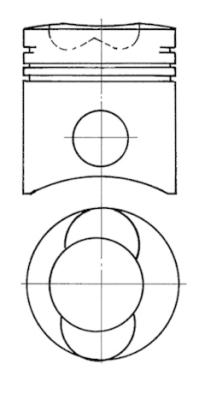 Kolbenschmidt 91043700 поршень фото №1