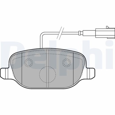 KLOCEK DE FRENADO KIT PARTE TRASERA ALFA ROMEO GIULIETTA 1.4-2.0D 04.10-  