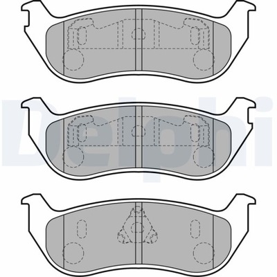 KLOCEK DE FRENADO KIT PARTE TRASERA JEEP CHEROKEE, WRANGLER II 2.4-4.0 08.96-01.08  