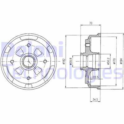 DELPHI BF263 BEBEN DE FRENADO  