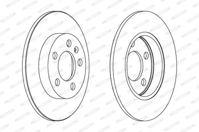 FERODO FERODO DDF1155C ДИСК ТОРМОЗНОЙ