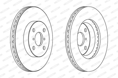 FERODO DDF1587C DISCO DE FRENADO  